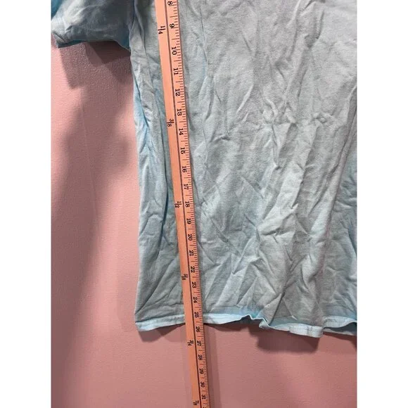 Simply Southern Womens "Save Them Turtles" Medium T-Shirt Aqua Pink Turtle Grap - Picture 3 of 10